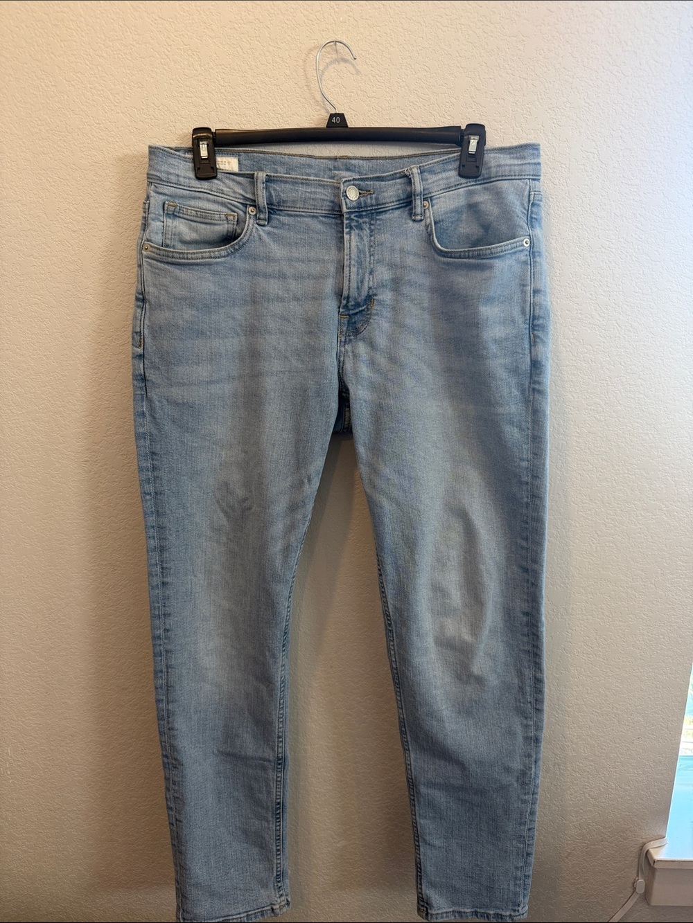 ZARA Men’s Light Wash Slim Fit Stretch Jeans Size 36